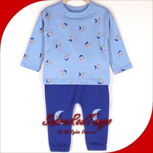 NWT Hanna Andersson Baby T-Shirt French Terry Pants Set Sun Moon Star 80 18-24 M